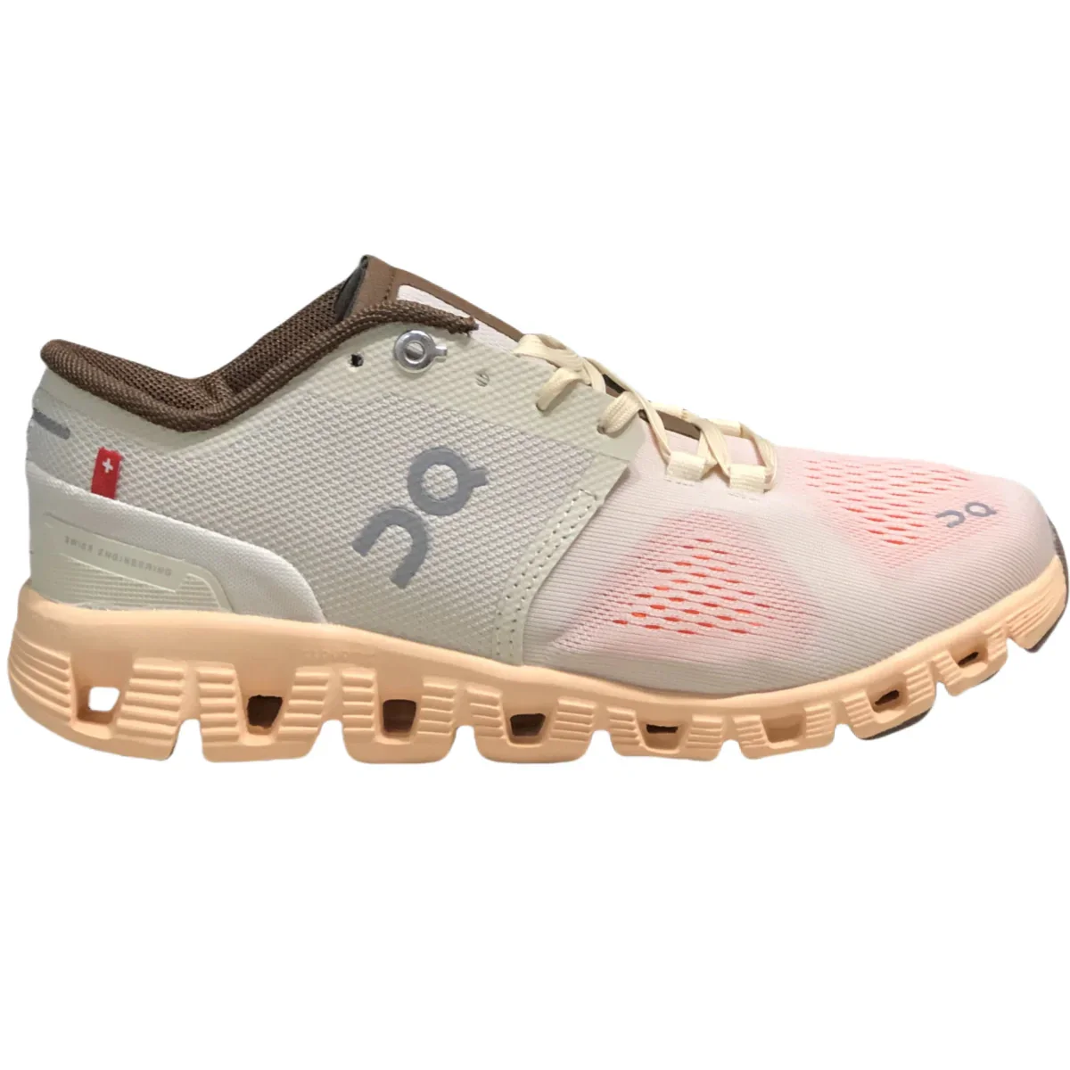 On Cloud X1 Women’sSilver almond yellow