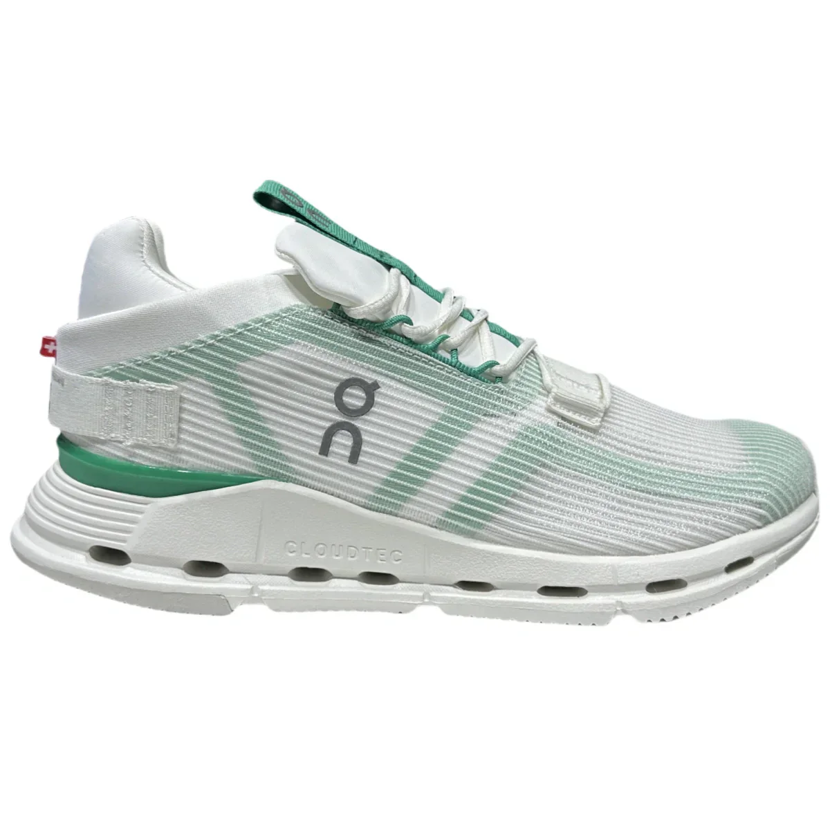 On Cloudnova Void Women'SUndyed white/mint green