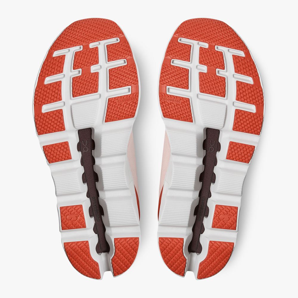 On Cloudstratus: Maximum Cushioned Running Shoe - Rose | Red ON95XF140 - Image 4