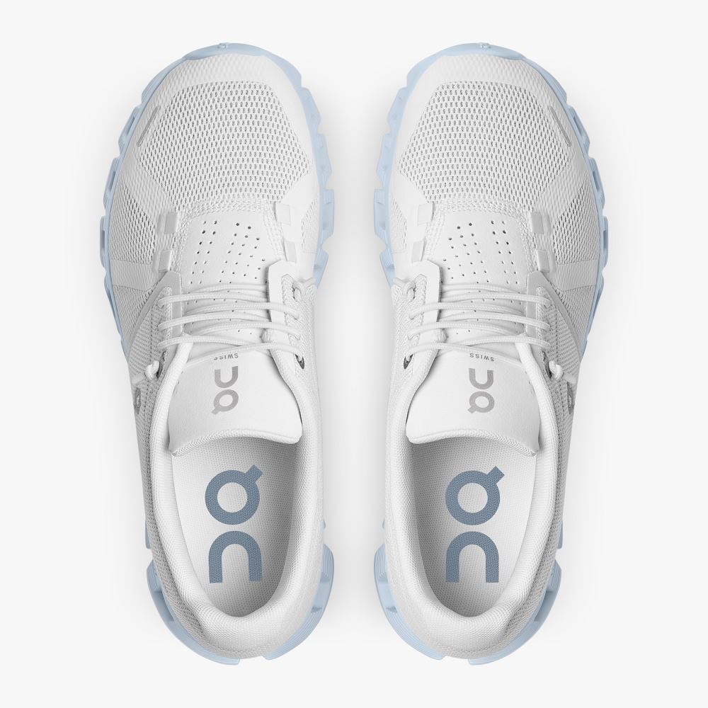 On Running 5 - the lightweight shoe for everyday performance - White | Chambray ON95XF310 - Image 2