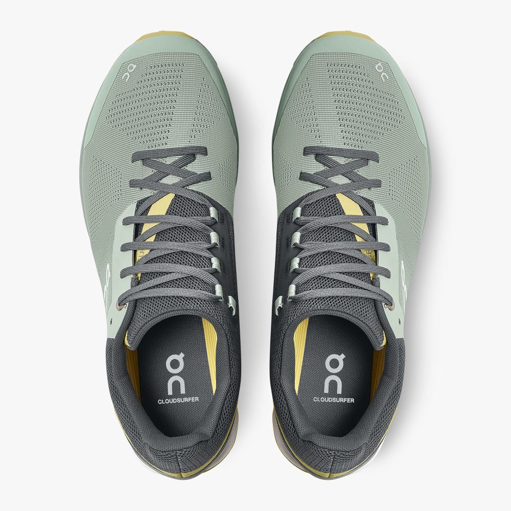On New Cloudsurfer 6 - Lightweight Road Running Shoe - Eucalyptus | Citron ON95XF57 - Image 2