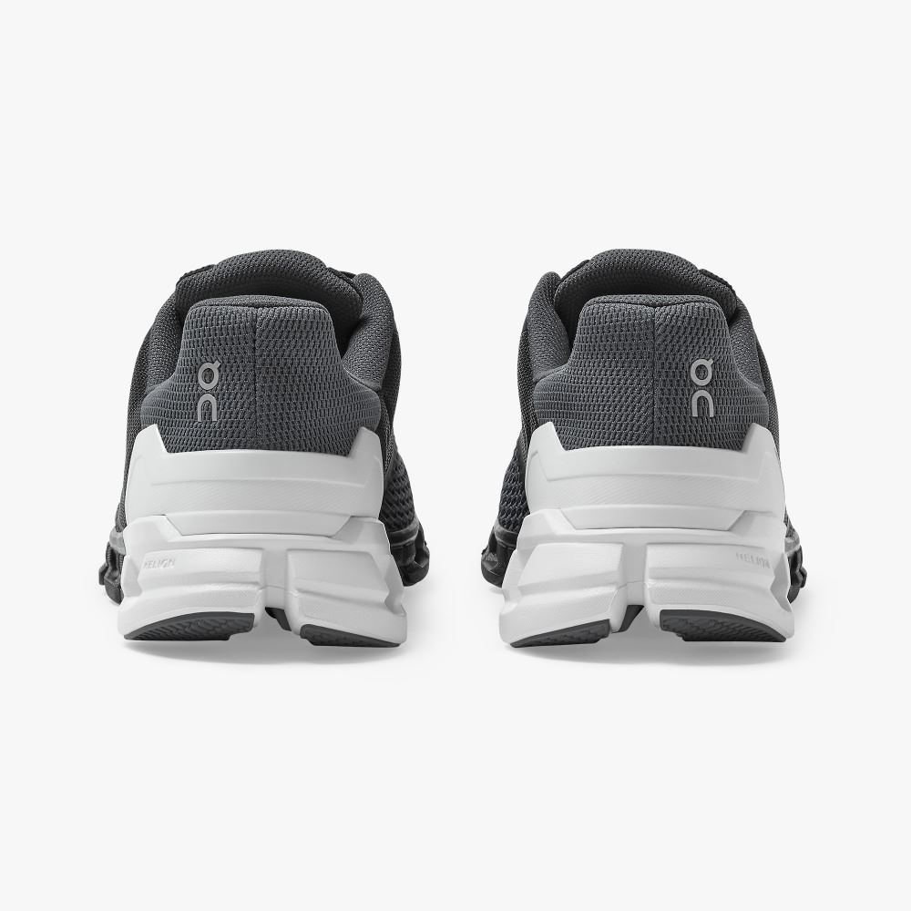 On Cloudflyer: Supportive Running Shoe. Light & Stable - Black | White ON95XF46 - Image 5