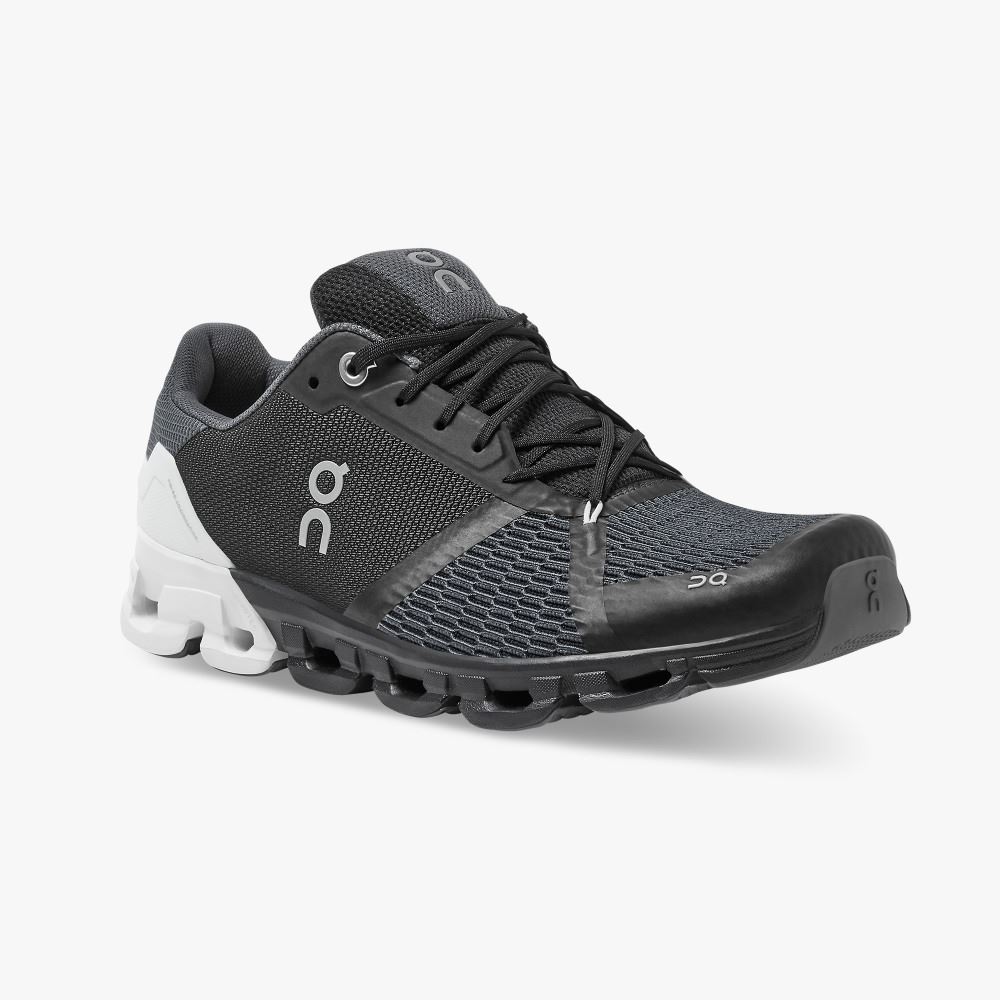 On Cloudflyer: Supportive Running Shoe. Light & Stable - Black | White ON95XF46 - Image 6