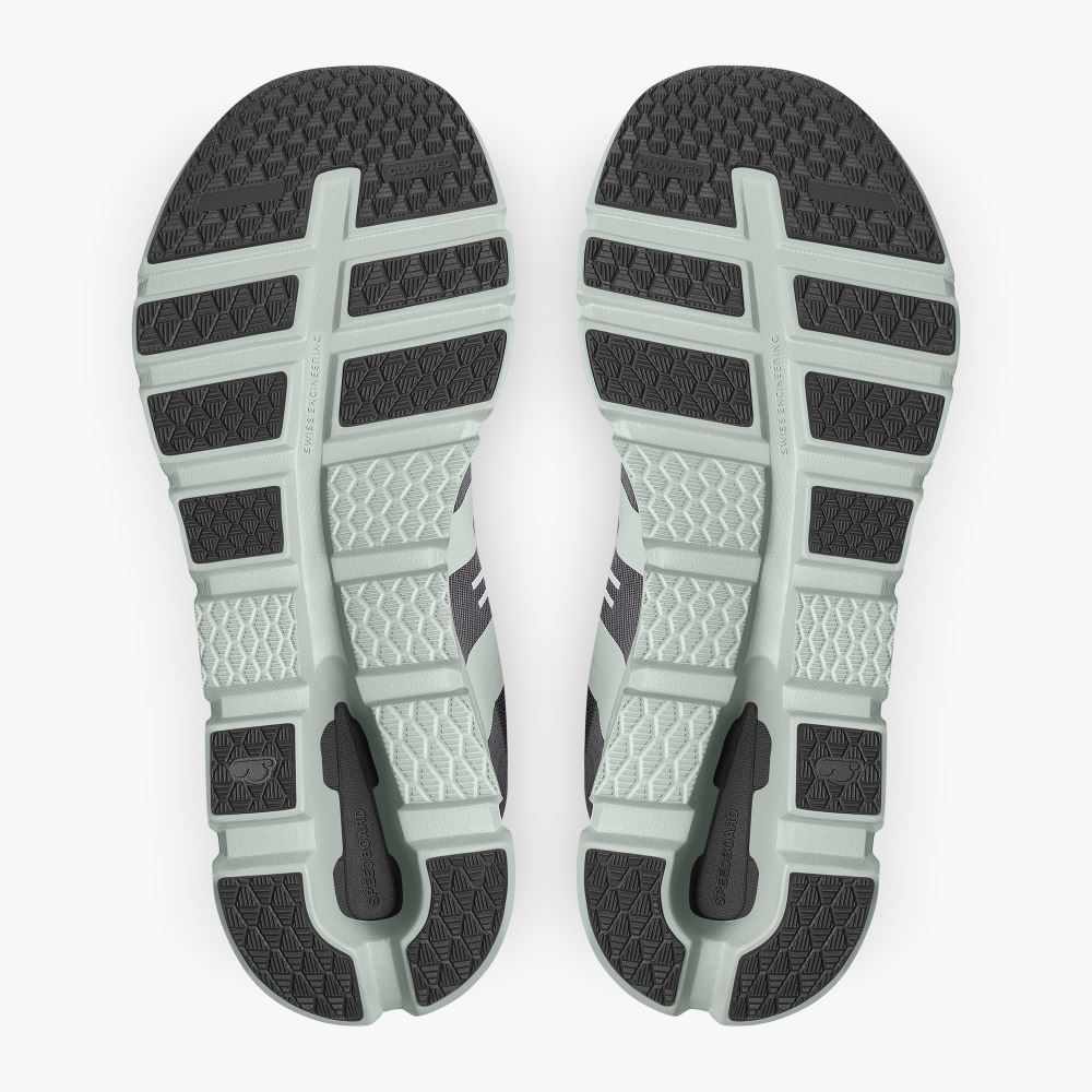 On The Cloudrunner: Supportive & Breathable Running Shoe - Alloy | Moss ON95XF31 - Image 4