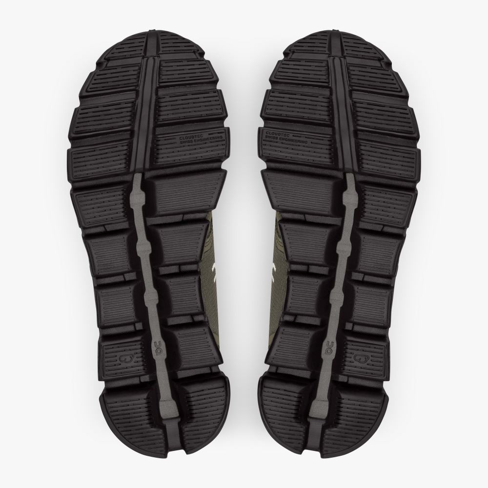 On Running 5 Waterproof - Lightweight Waterproof Running Shoe - Olive | Black ON95XF299 - Image 3