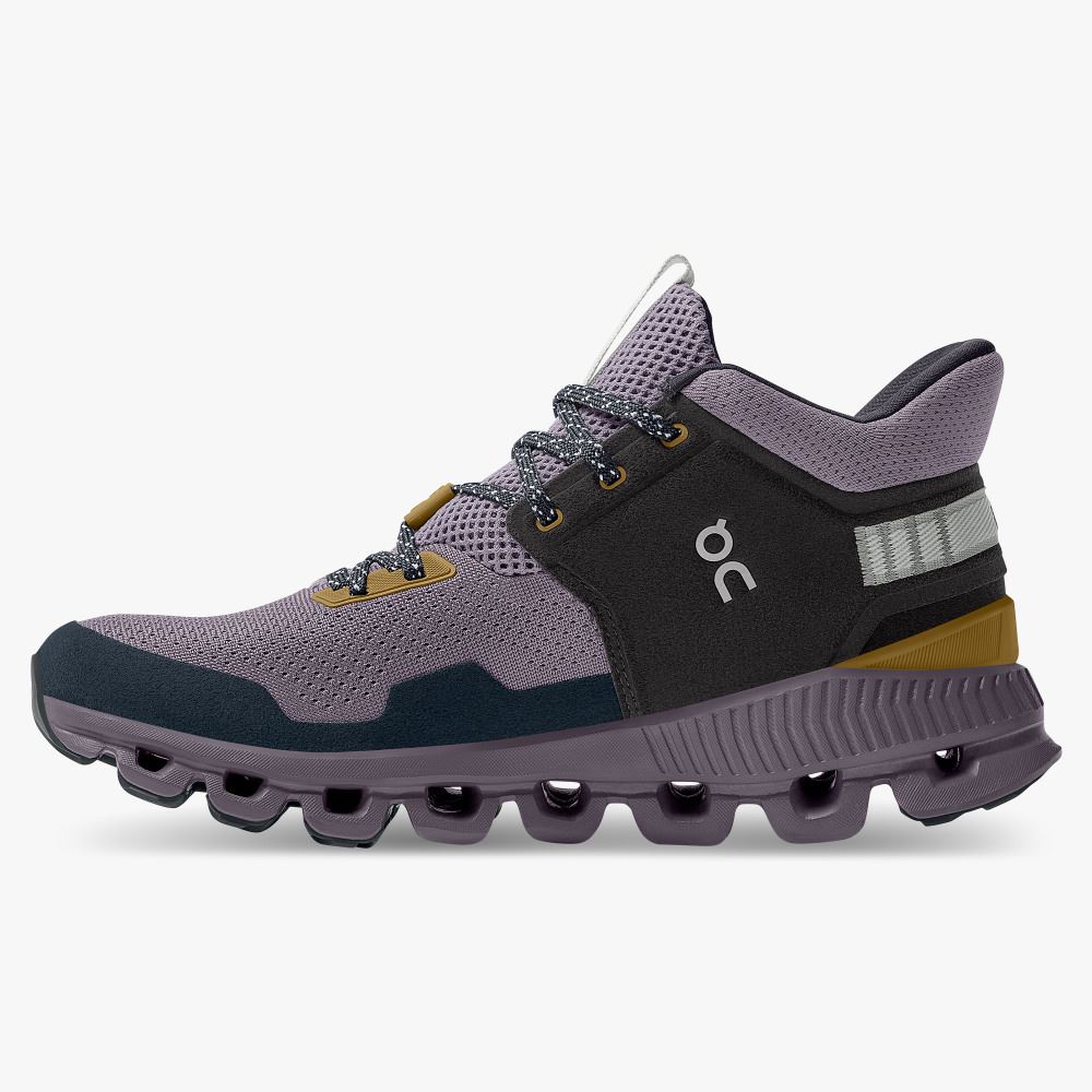 On Running Hi Edge - The street-ready sneaker silhouette - Pebble | Lilac ON95XF324 - Image 4