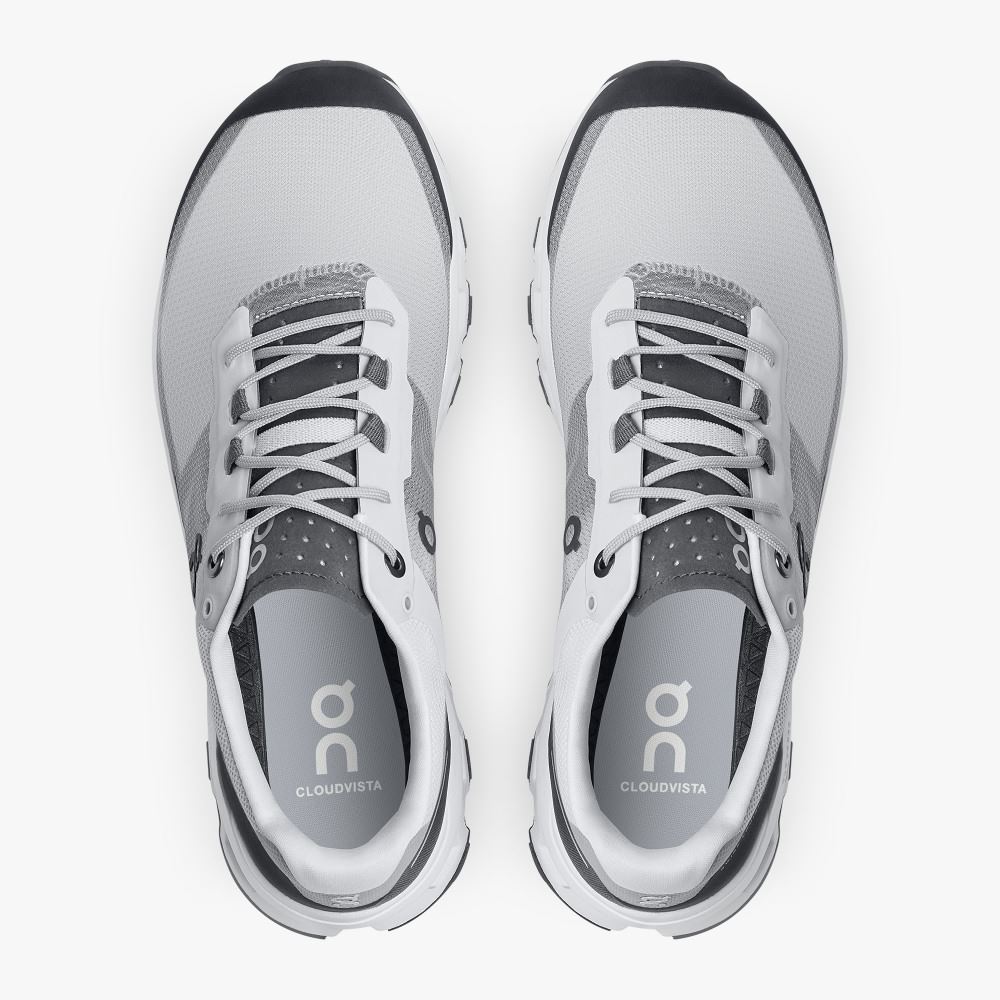 On The Cloudvista: Lightweight Trail Running & Hiking shoe - Glacier | Black ON95XF89 - Image 2