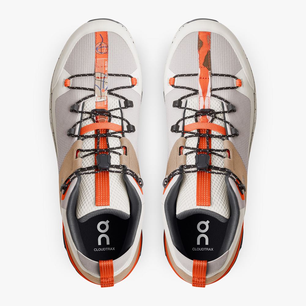 On Runningtrax: hiking boot for street and mountain peaks - Chai | Ivory ON95XF267 - Image 2