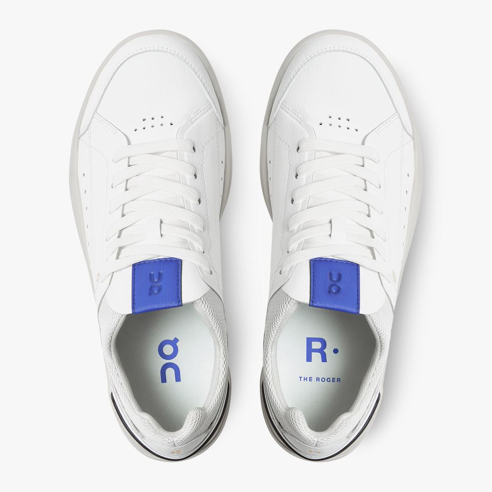 On THE ROGER: tennis-inspired sneaker by On & Roger Federer - White | Indigo ON95XF394 - Image 2