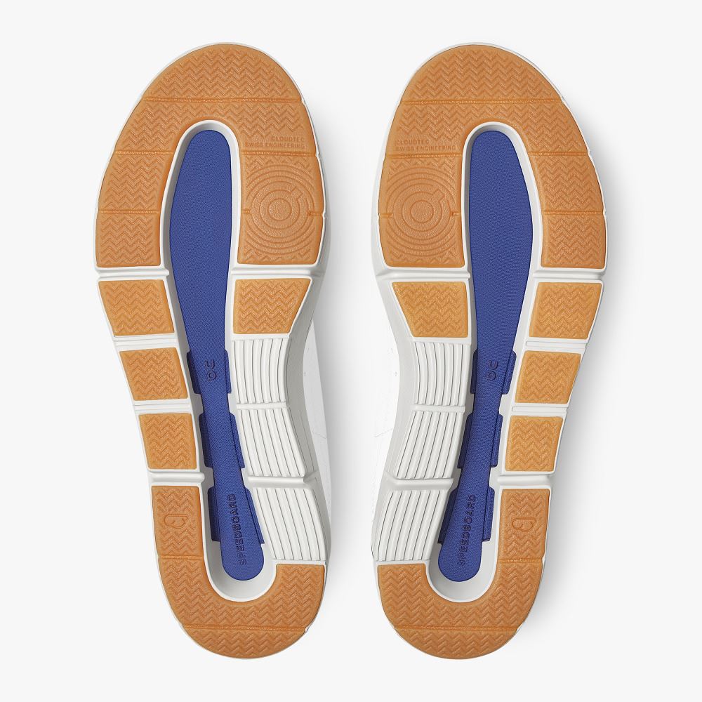 On THE ROGER: tennis-inspired sneaker by On & Roger Federer - White | Indigo ON95XF394 - Image 4