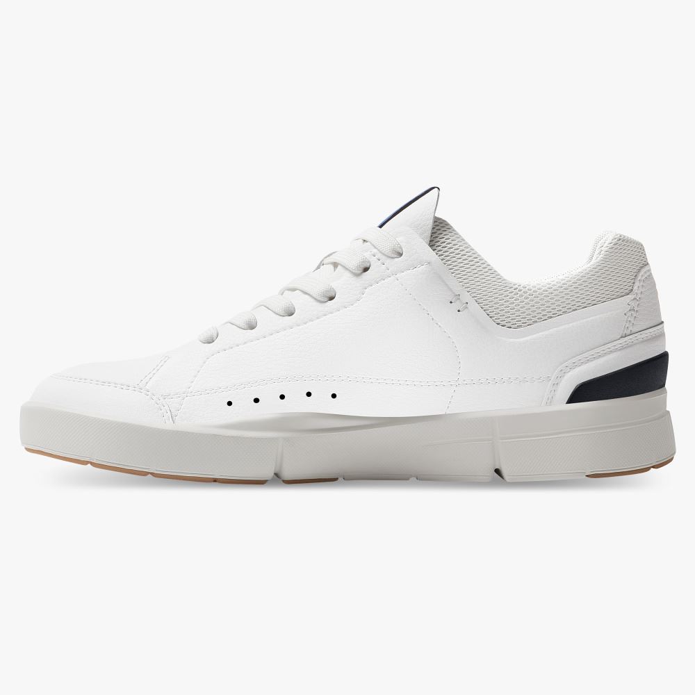On THE ROGER: tennis-inspired sneaker by On & Roger Federer - White | Indigo ON95XF394 - Image 5