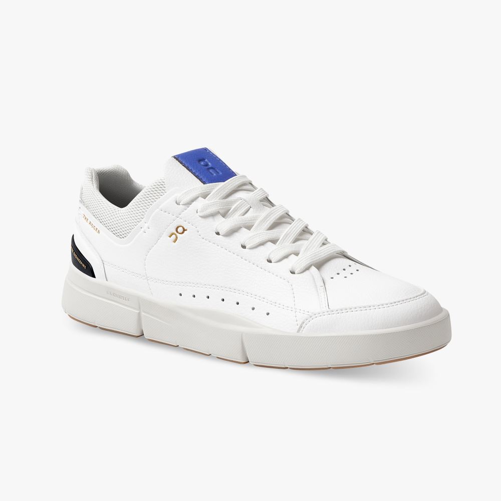 On THE ROGER: tennis-inspired sneaker by On & Roger Federer - White | Indigo ON95XF394 - Image 7