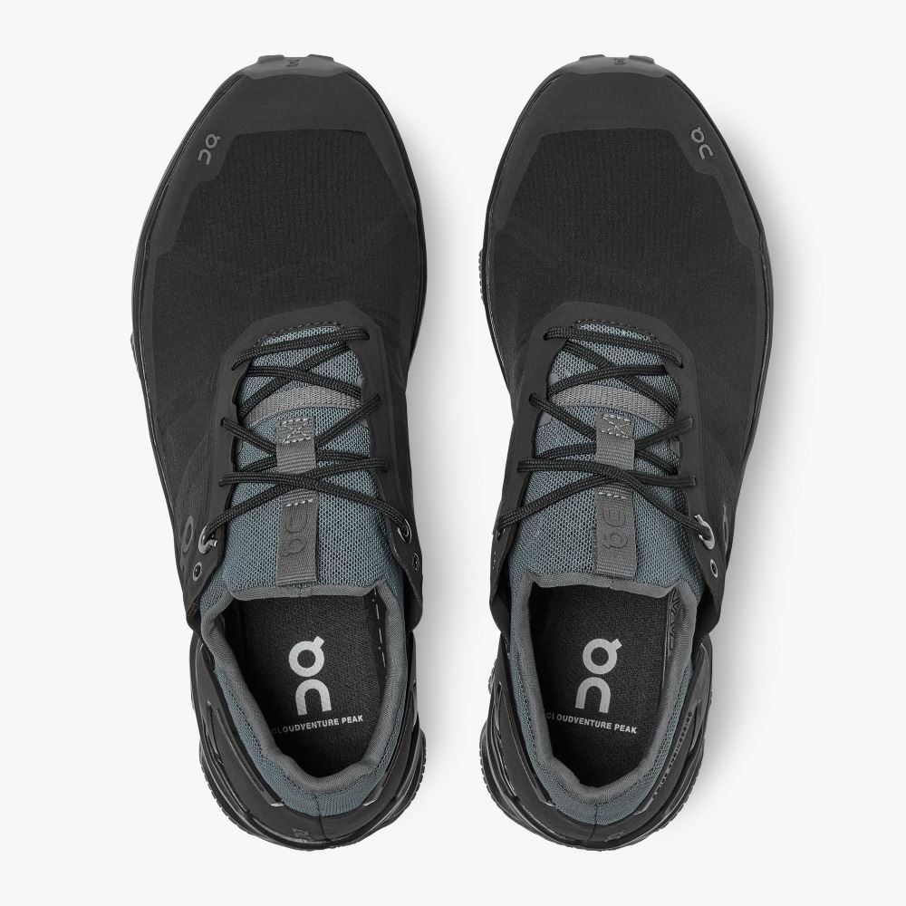 On Cloudventure Peak - Lightweight Trail Running Shoe - Black | Rock ON95XF107 - Image 2