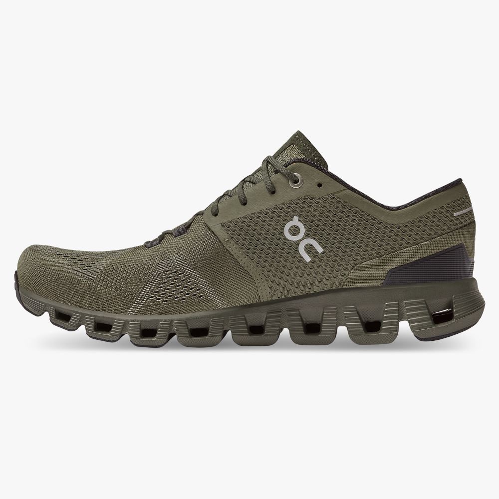 On New Cloud X - Workout and Cross Training Shoe - Olive | Fir ON95XF241 - Image 4
