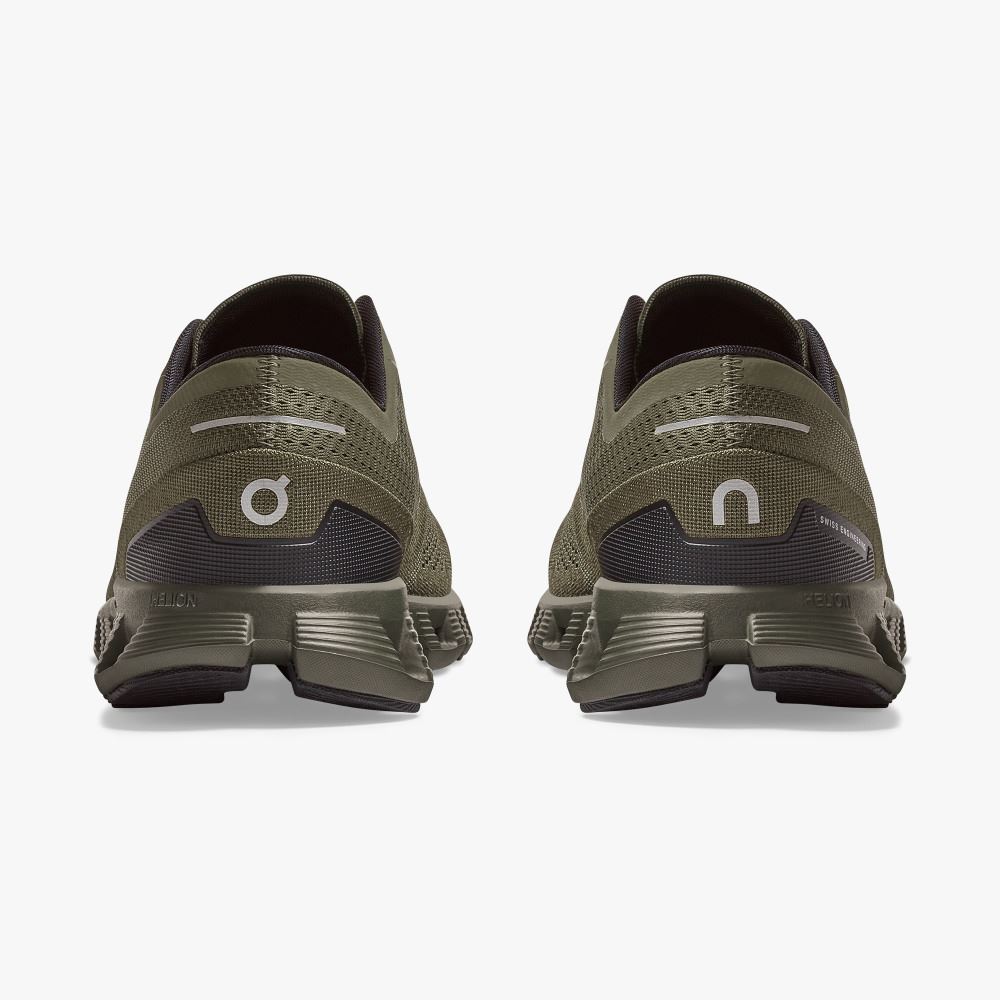 On New Cloud X - Workout and Cross Training Shoe - Olive | Fir ON95XF241 - Image 5