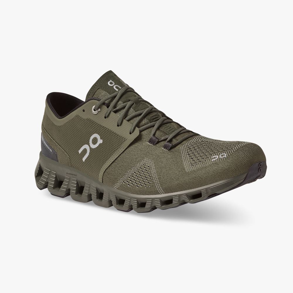 On New Cloud X - Workout and Cross Training Shoe - Olive | Fir ON95XF241 - Image 6