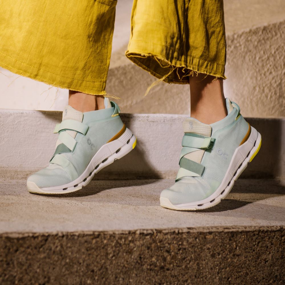 On Runningnova Wrap: women's exclusive performance sneaker - Leaf | Cumin ON95XF370 - Image 3