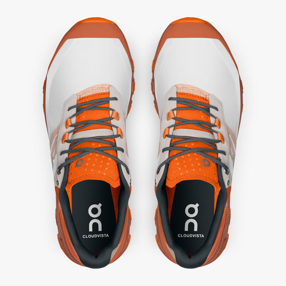 On The Cloudvista: Lightweight Trail Running & Hiking shoe - White | Rust ON95XF87 - Image 2