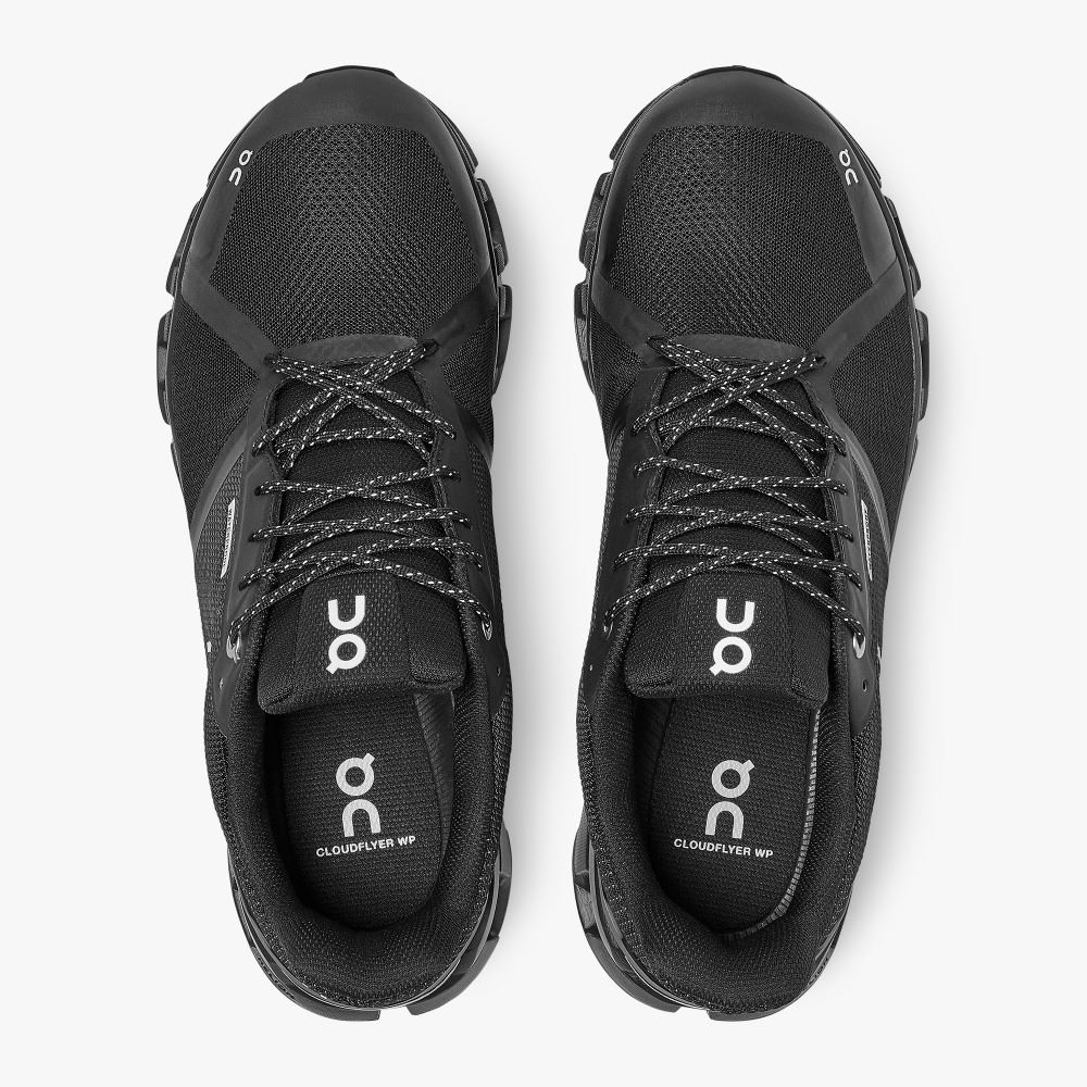 On Cloudflyer Waterproof - Waterproof Stability Running Shoe - Black | Lunar ON95XF51 - Image 2