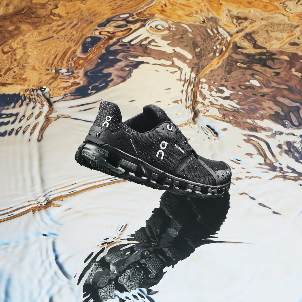 On Cloudflyer Waterproof - Waterproof Stability Running Shoe - Black | Lunar ON95XF51 - Image 3