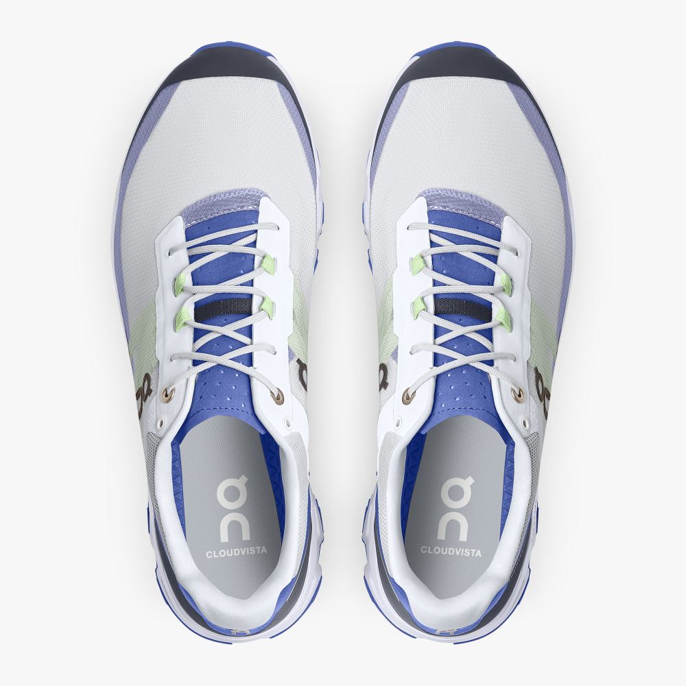 On The Cloudvista: Lightweight Trail Running & Hiking shoe - Frost | Ink ON95XF06 - Image 2