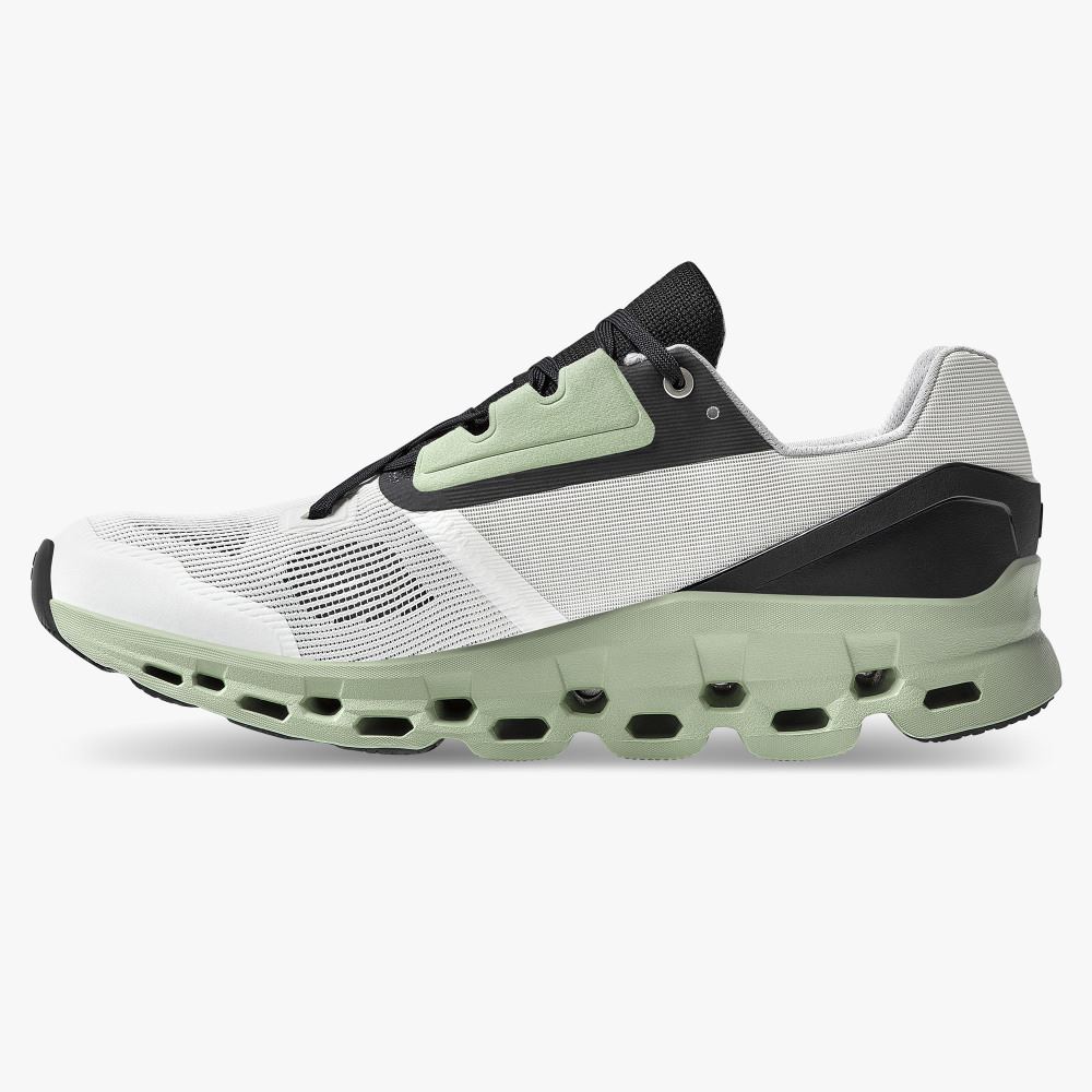 On Cloudstratus: Maximum Cushioned Running Shoe - White | Black ON95XF56 - Image 5