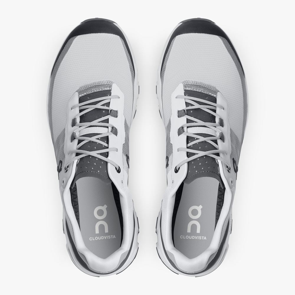 On The Cloudvista: Lightweight Trail Running & Hiking shoe - Glacier | Black ON95XF05 - Image 2