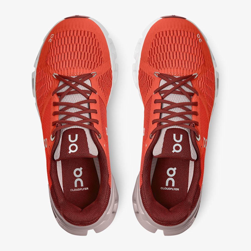 On Cloudflyer: Supportive Running Shoe. Light & Stable - Flare | Quartz ON95XF133 - Image 2