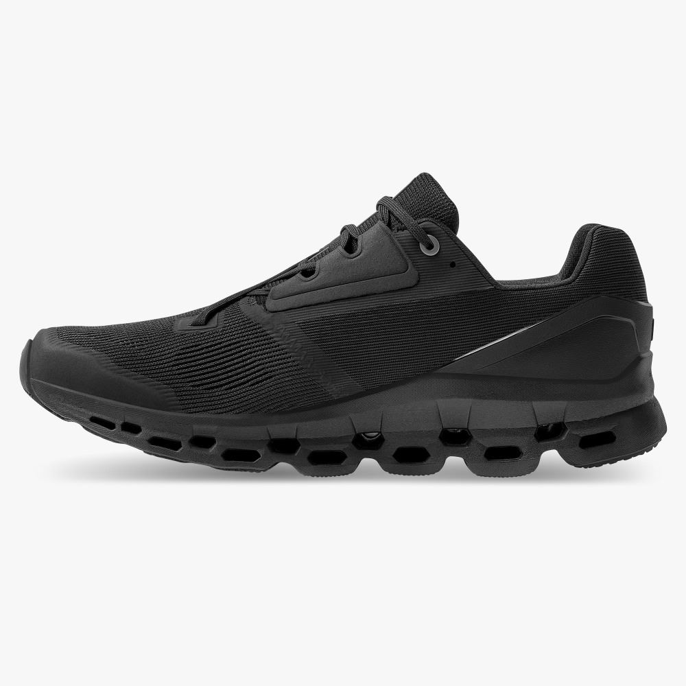 On Cloudstratus: Maximum Cushioned Running Shoe - Black ON95XF54 - Image 4