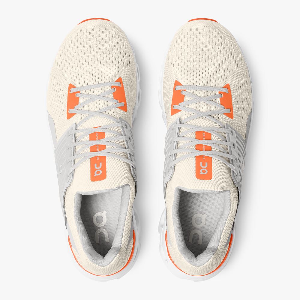 On Cloudswift - Road Shoe For Urban Running - White | Flame ON95XF63 - Image 2