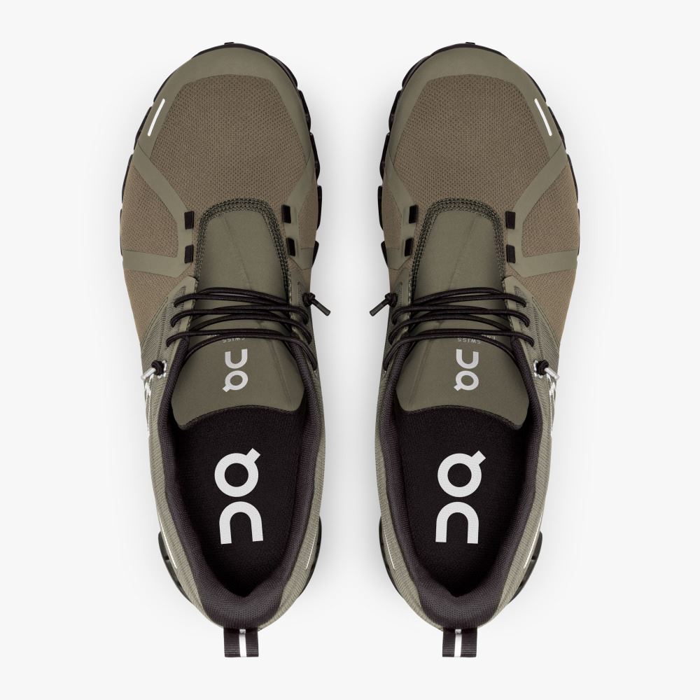 On Running 5 Waterproof - Lightweight Waterproof Running Shoe - Olive | Black ON95XF174 - Image 2