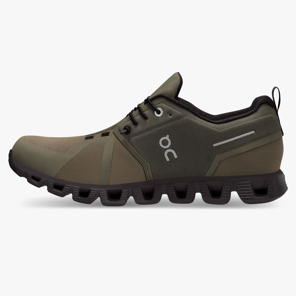 On Running 5 Waterproof - Lightweight Waterproof Running Shoe - Olive | Black ON95XF174 - Image 4