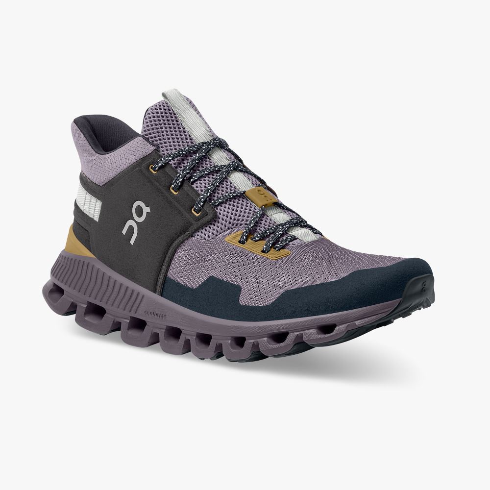 On Running Hi Edge - The street-ready sneaker silhouette - Pebble | Lilac ON95XF205 - Image 6