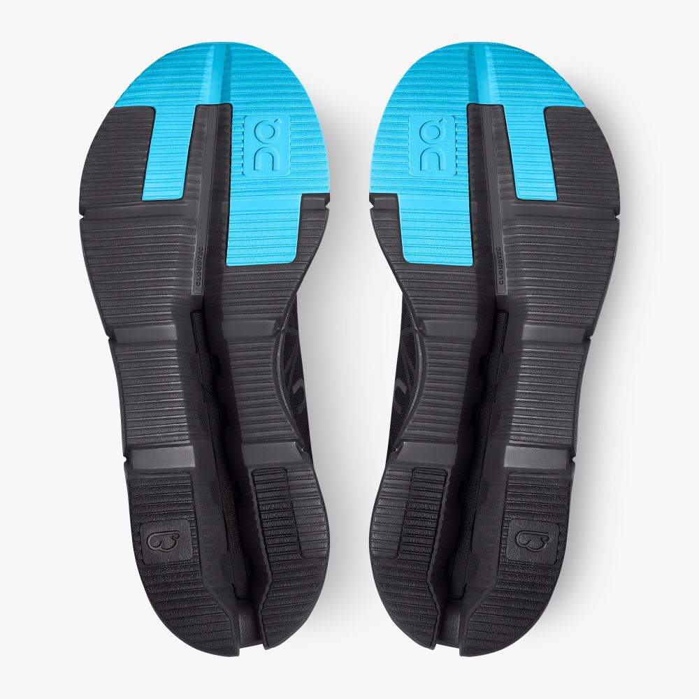 On The Cloudnova Z5: the new hybrid shoe - Black | Cyan ON95XF252 - Image 3