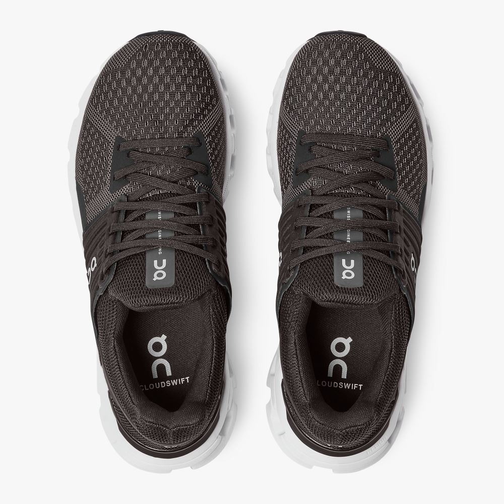 On Cloudswift - Road Shoe For Urban Running - Black | Rock ON95XF144 - Image 3