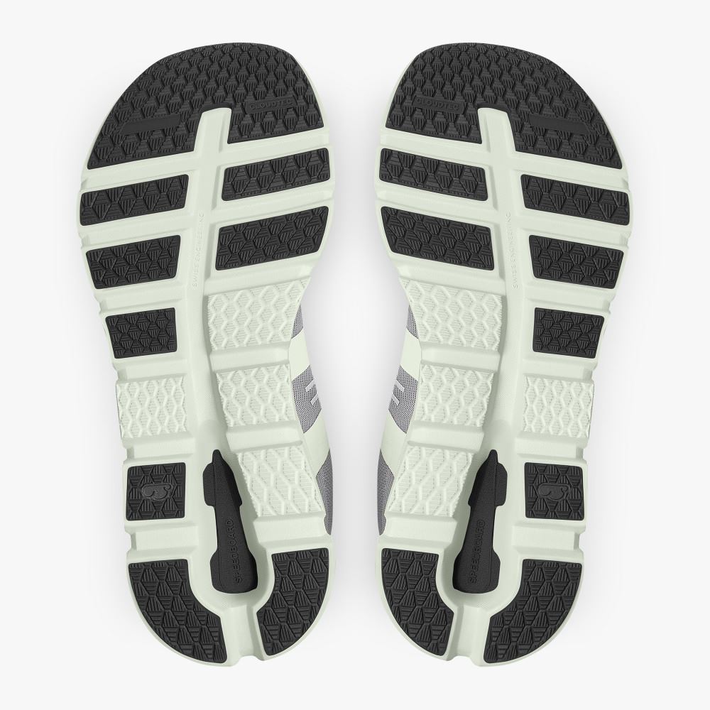 On The Cloudrunner: Supportive & Breathable Running Shoe - Frost | Aloe ON95XF114 - Image 4