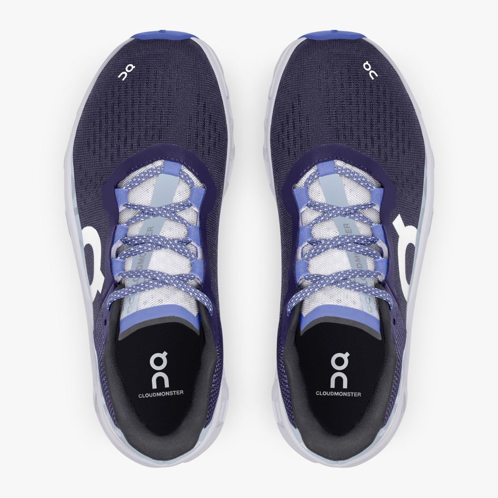On The Cloudmonster: Lightweight cushioned running shoe - Acai | Lavender ON95XF117 - Image 2