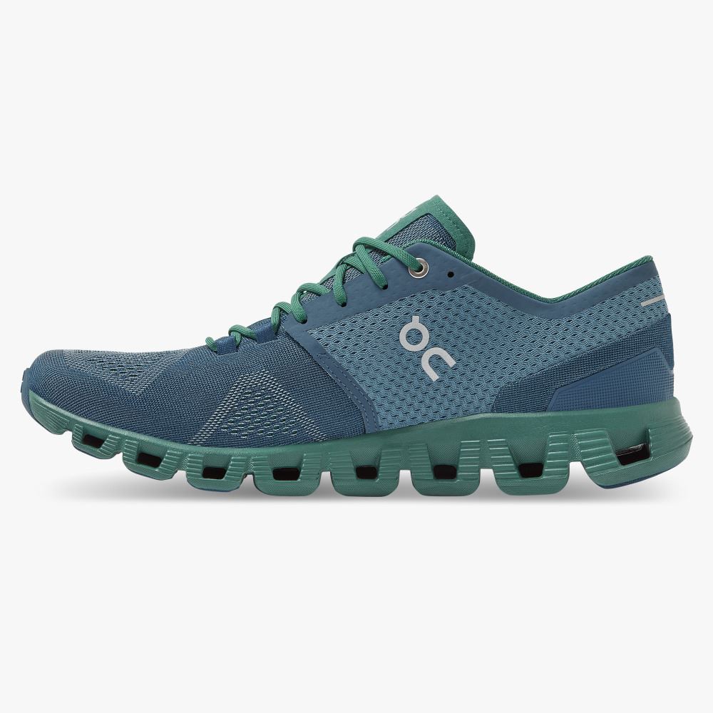 On New Cloud X - Workout and Cross Training Shoe - Storm | Tide ON95XF244 - Image 5
