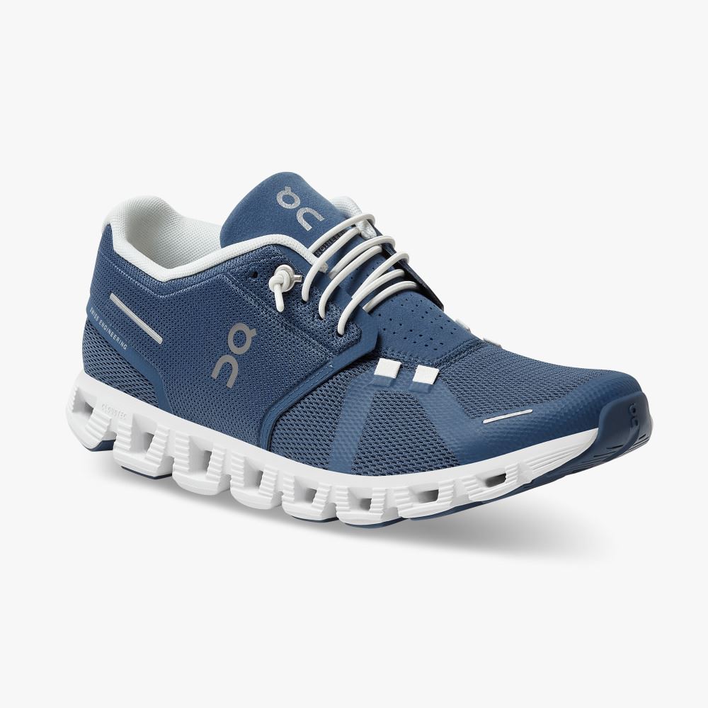 On Running 5 - the lightweight shoe for everyday performance - Denim | White ON95XF303 - Image 6