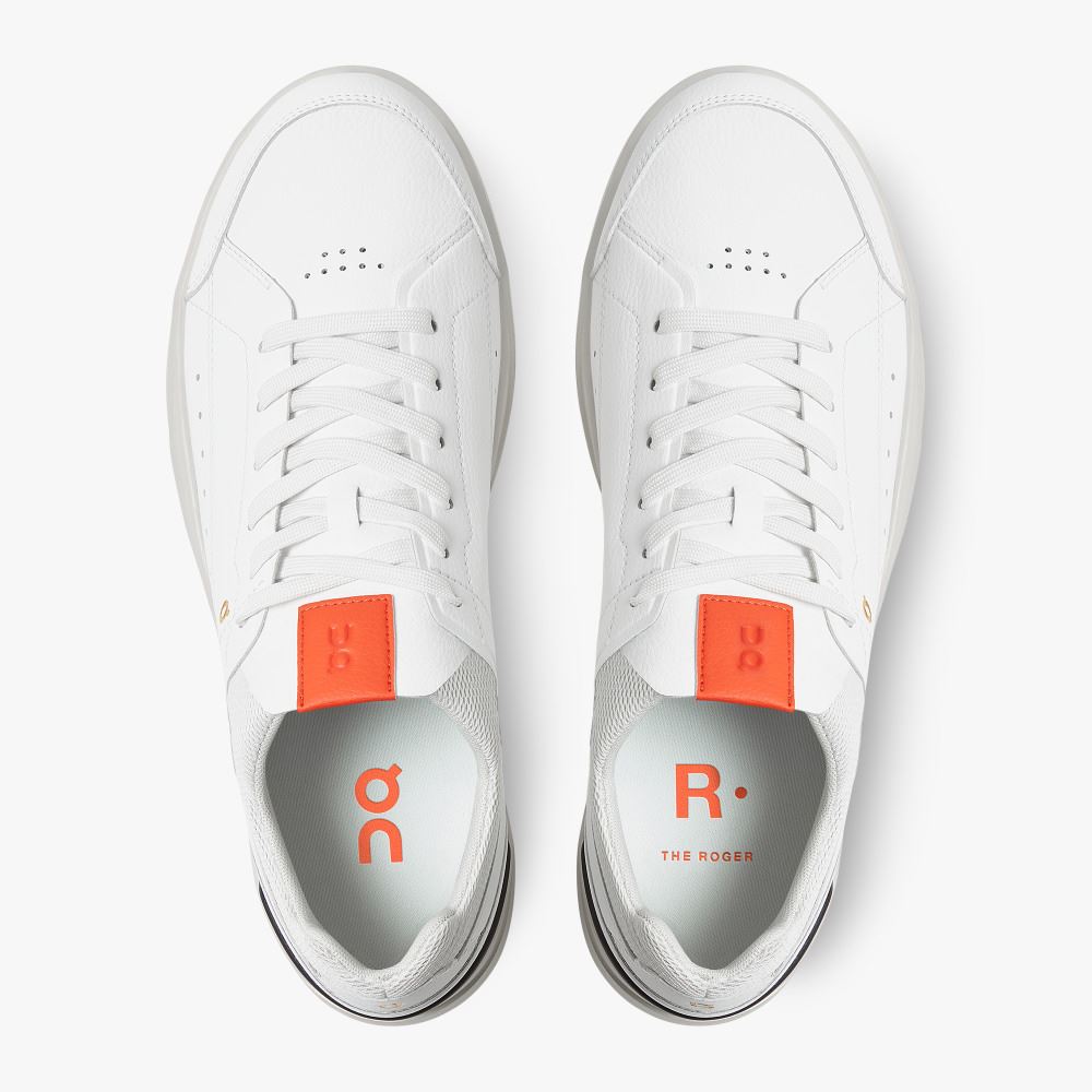 On THE ROGER: tennis-inspired sneaker by On & Roger Federer - White | Flame ON95XF279 - Image 2