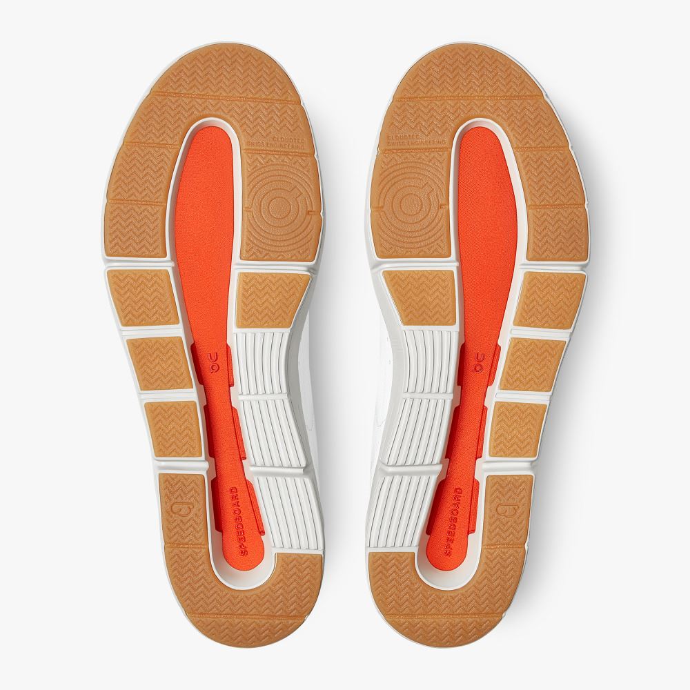 On THE ROGER: tennis-inspired sneaker by On & Roger Federer - White | Flame ON95XF279 - Image 4