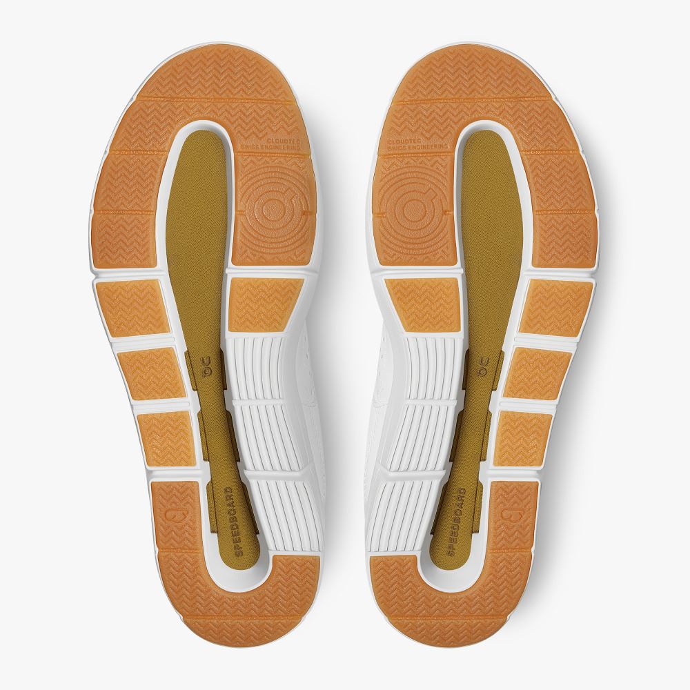 On THE ROGER Clubhouse: the expressive everyday sneaker - White | Bronze ON95XF403 - Image 3