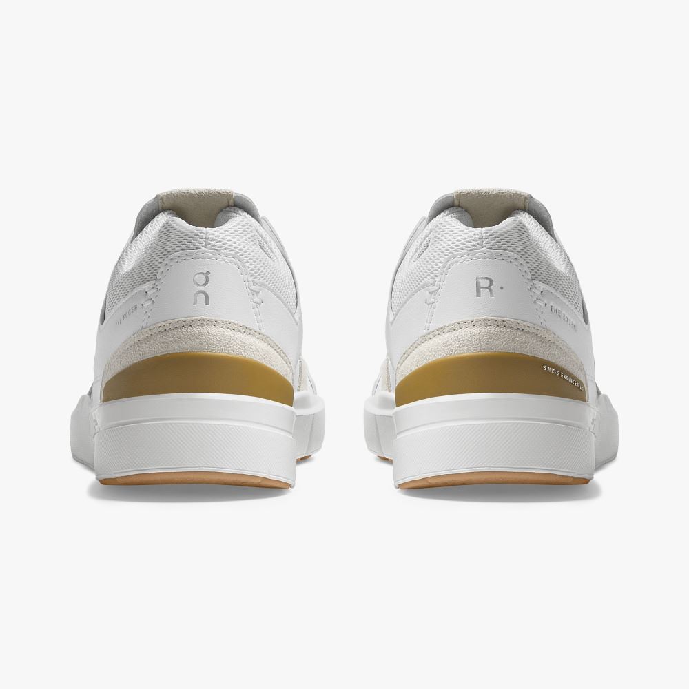 On THE ROGER Clubhouse: the expressive everyday sneaker - White | Bronze ON95XF403 - Image 5