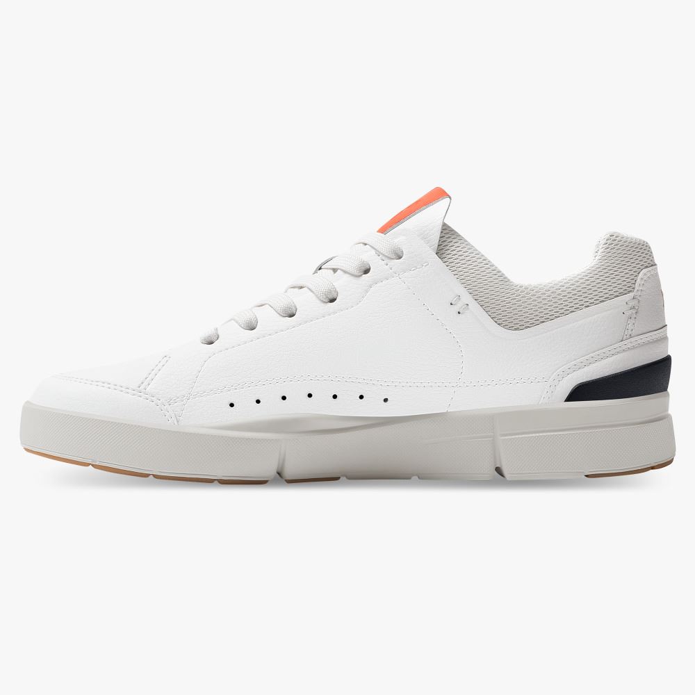 On THE ROGER: tennis-inspired sneaker by On & Roger Federer - White | Flame ON95XF392 - Image 5