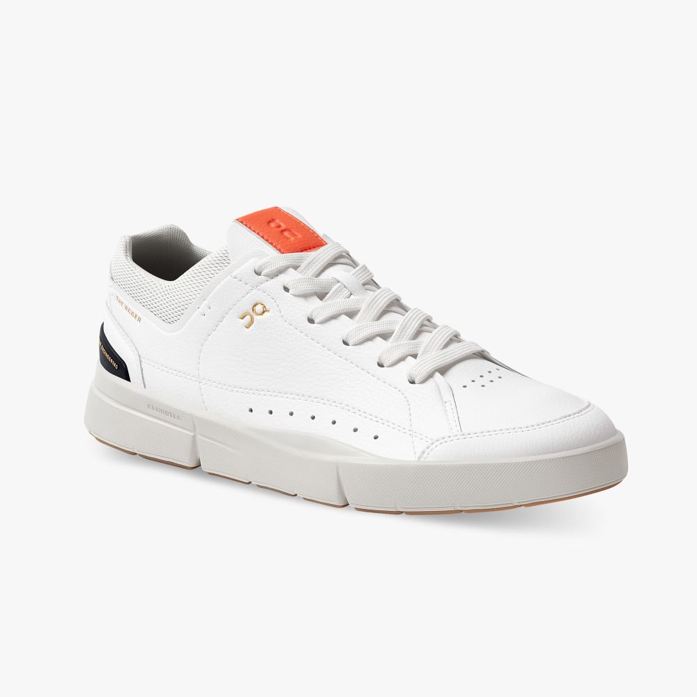 On THE ROGER: tennis-inspired sneaker by On & Roger Federer - White | Flame ON95XF392 - Image 7