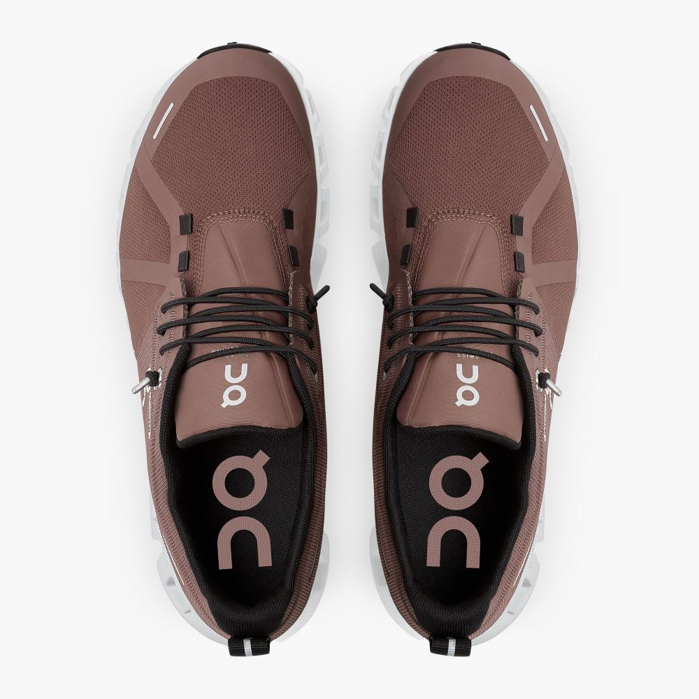 On Running 5 Waterproof - Lightweight Waterproof Running Shoe - Cocoa | Frost ON95XF297 - Image 2