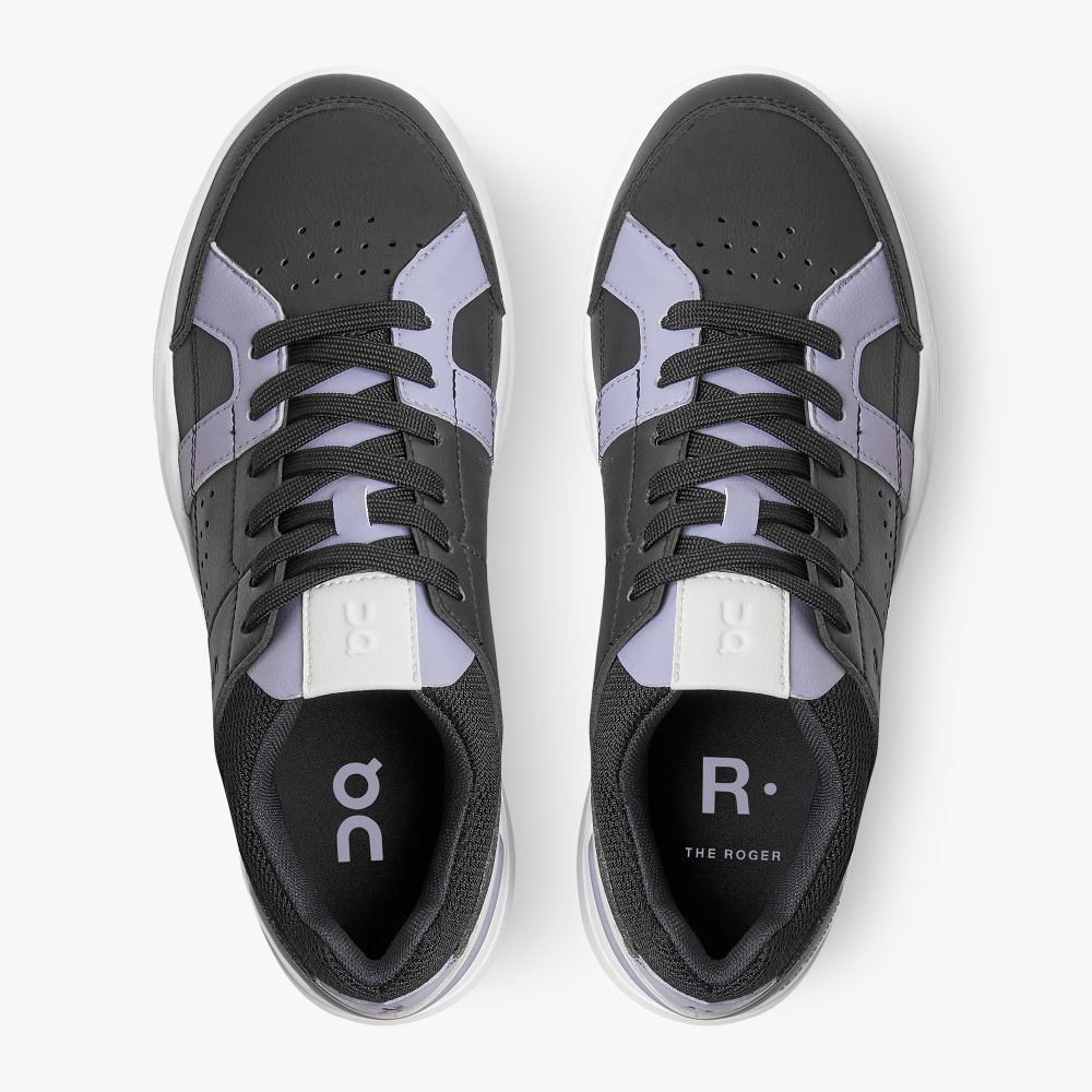 On THE ROGER Clubhouse: the expressive everyday sneaker - Black | Lavender ON95XF399 - Image 2