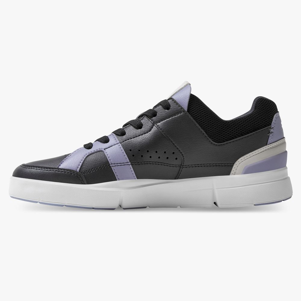 On THE ROGER Clubhouse: the expressive everyday sneaker - Black | Lavender ON95XF399 - Image 4