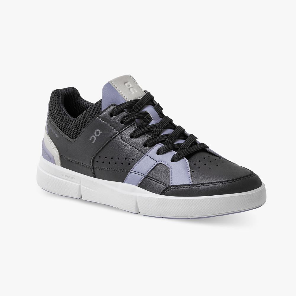 On THE ROGER Clubhouse: the expressive everyday sneaker - Black | Lavender ON95XF399 - Image 6