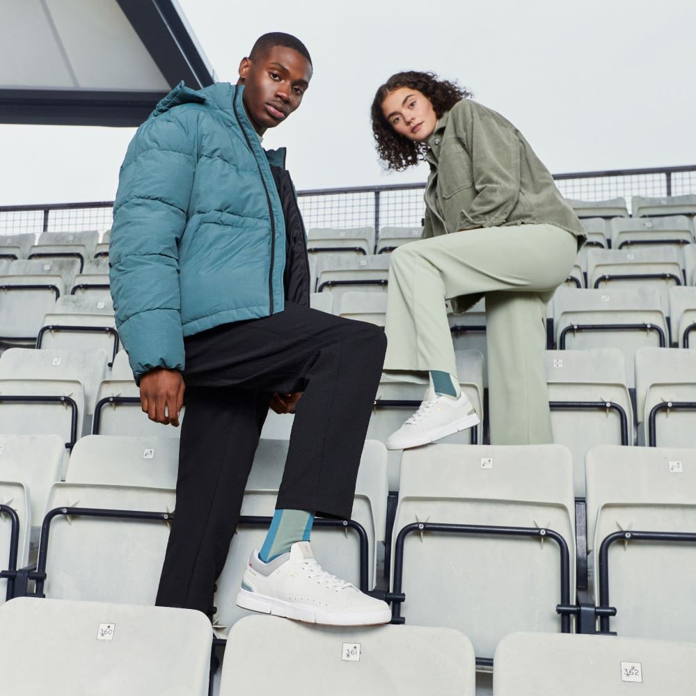 On THE ROGER: tennis-inspired sneaker by On & Roger Federer - Ice | Phantom ON95XF278 - Image 3